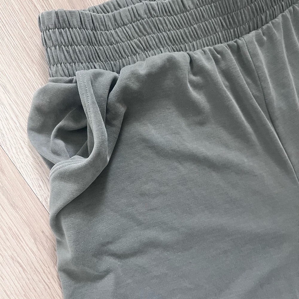 Women's Olive Green Shorts - Picture 4 of 5